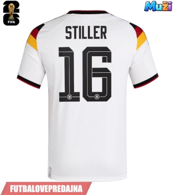 Lacne Muži Futbalové dres Nemecko Angelo Stiller #16 MS 2026 Krátky Rukáv - Domáci